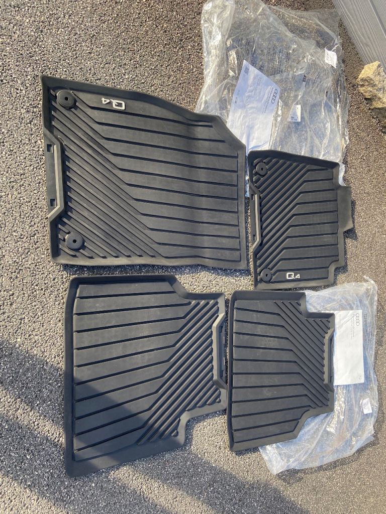 Audi Q4 e-tron Genuine All Weather Rubber Mat Set