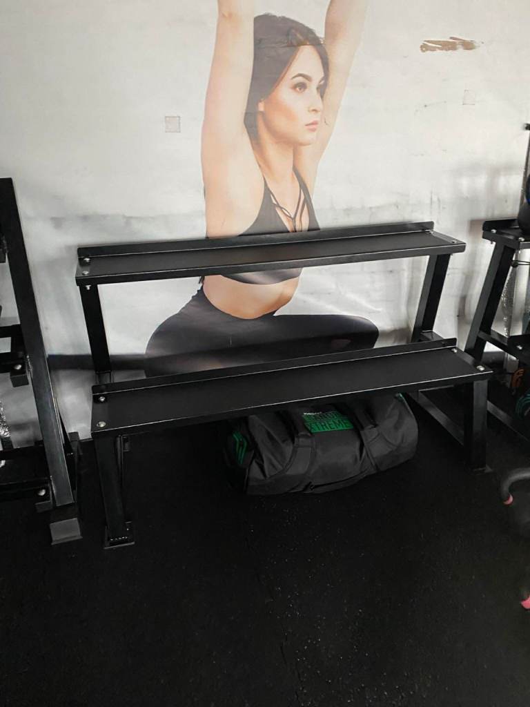 2 Tier Kettlebell Rack Gym Weight Storage