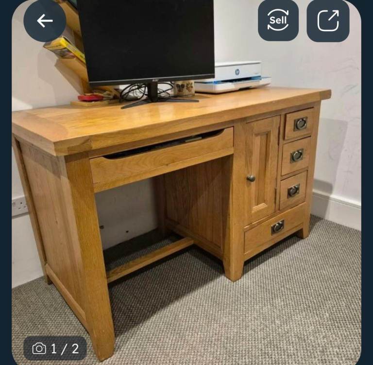 Solid Oak Desk