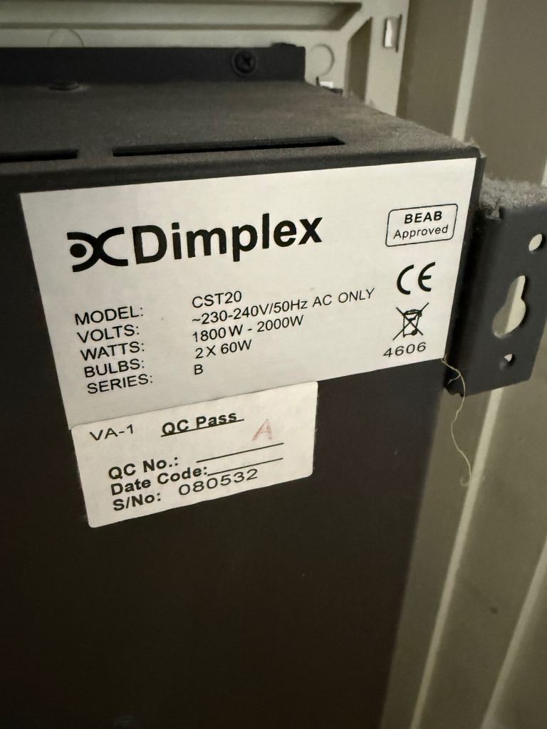 Dimplex cst20 electric fire