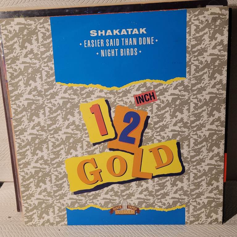 Shakatak 12 Inch Old Gold Vinyl 12" – Easier Said Than Done/Night Birds. R1/13