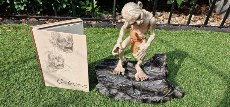 Gollum statue. 