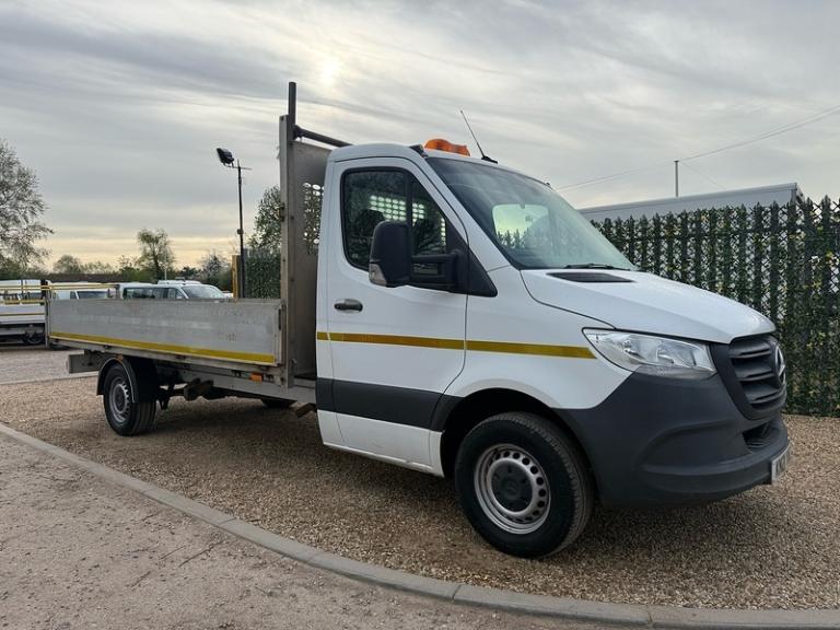 2021 Mercedes-Benz Sprinter 2.1 316 CDI L3 LWB 14FT DROPSIDE - WHITE Dropside Diesel Manual
