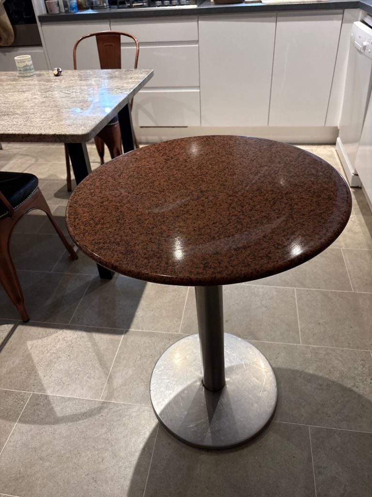 Granite table - 2 seater - 60cm diameter 
