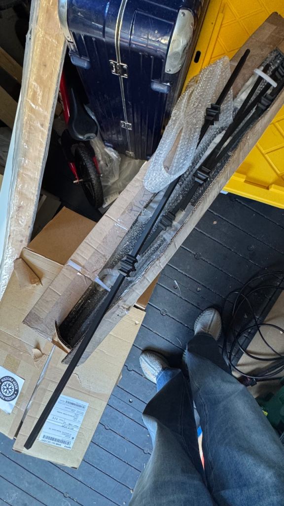 11 x Hellcleugh Black Metal Stair Spindles - 13mm Square (New/Surplus)