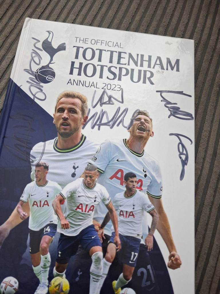 Signed Tottenham book