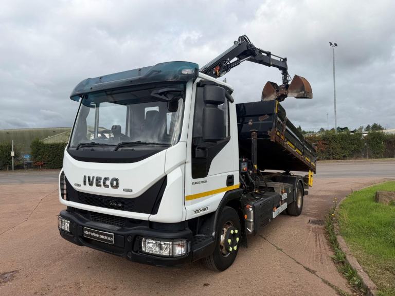 IVECO EUROCARGO 100E19 2018 (18) EURO 6, 10 TON DROPSIDE TIPPER GRAB