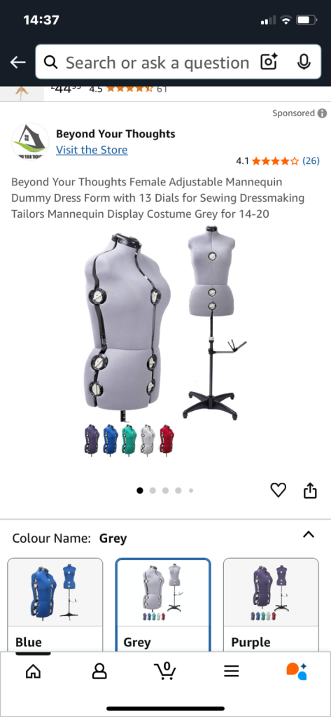 Adjustable dressmakers form