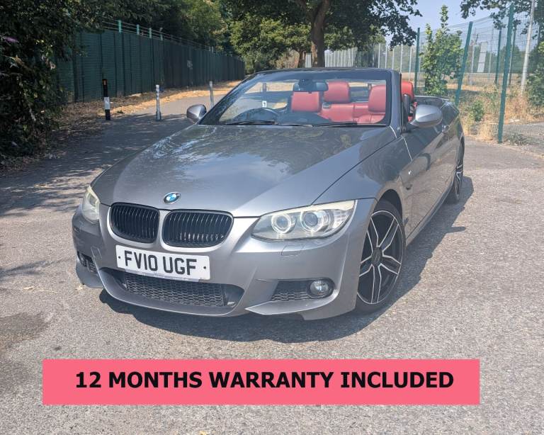 2010 BMW 3 SERIES CONVERTIBLE | 12 MONTHS WARRANTY | 3.0 325 M SPORT | PETROL | HISTORY | LOW MILES