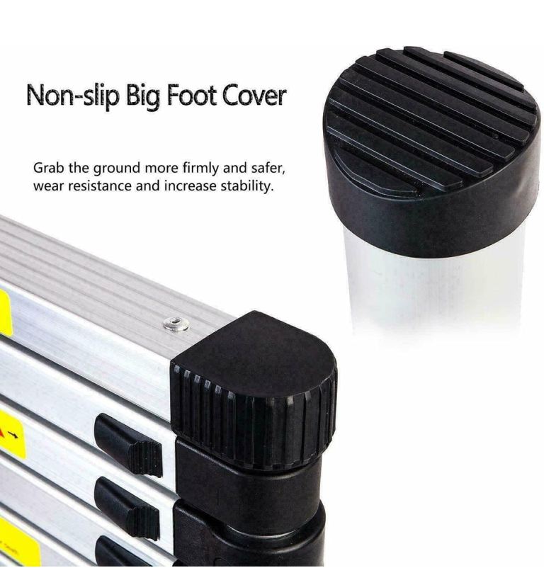 5M Telescopic Ladder 16.5FT Multi-Purpose Folding Aluminium Telescoping Ladder Foldable