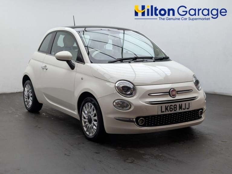 2018 Fiat 500 1.2 Lounge Hatchback 3dr Petrol Dualogic Euro 6 (s/s) (69 bhp) R PARKING SE HATCHBA...
