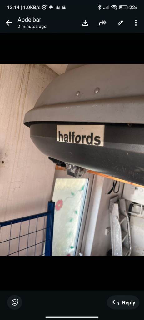Halfords roof box