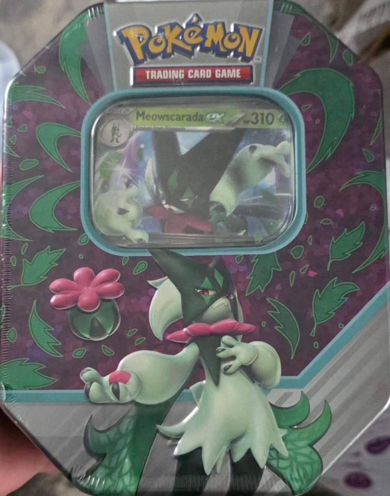 Pokémon TCG Paldea Partners Tin – Meowscarada EX