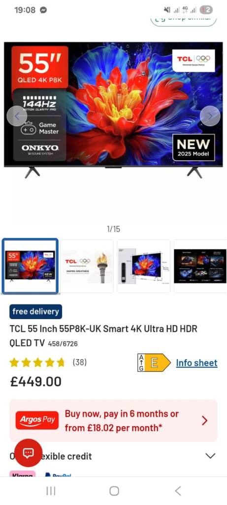 55 inch 4k smart tv for sale still has plastic on screen