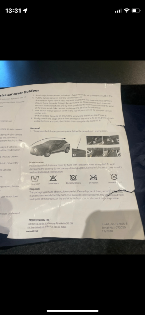 Car Cover Brand new never used.