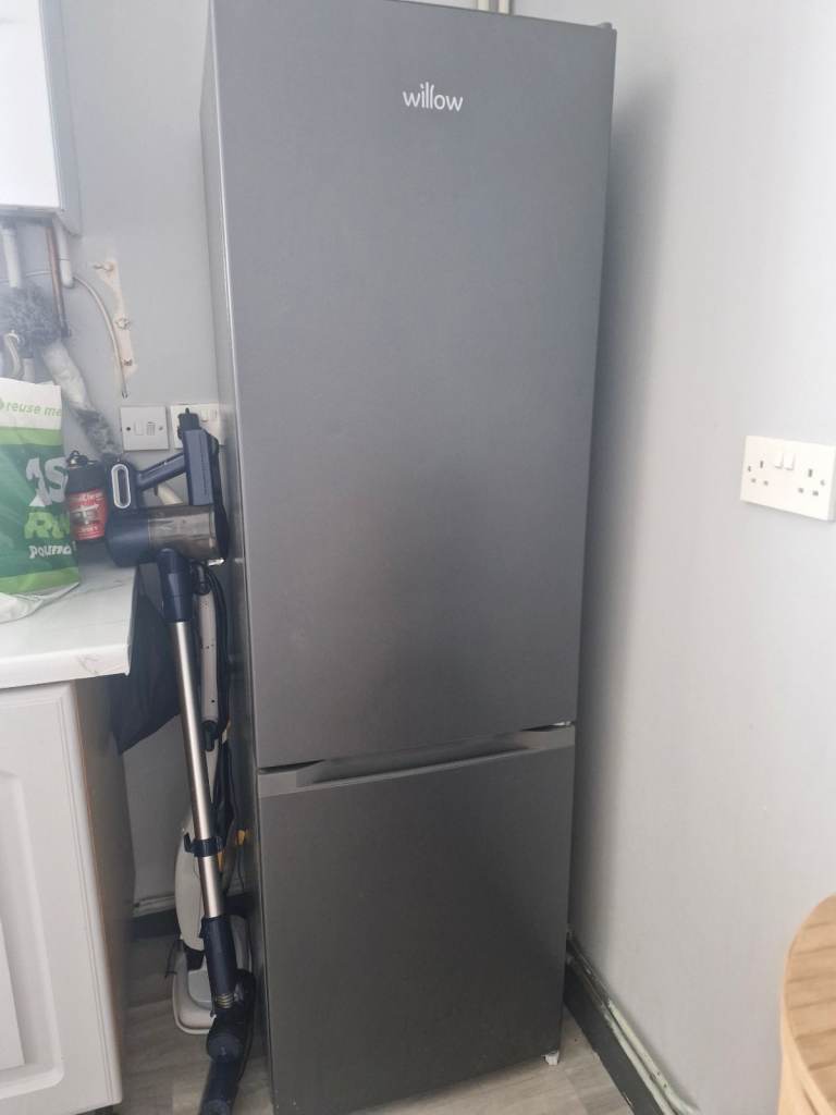 Dark grey fridge freezer 