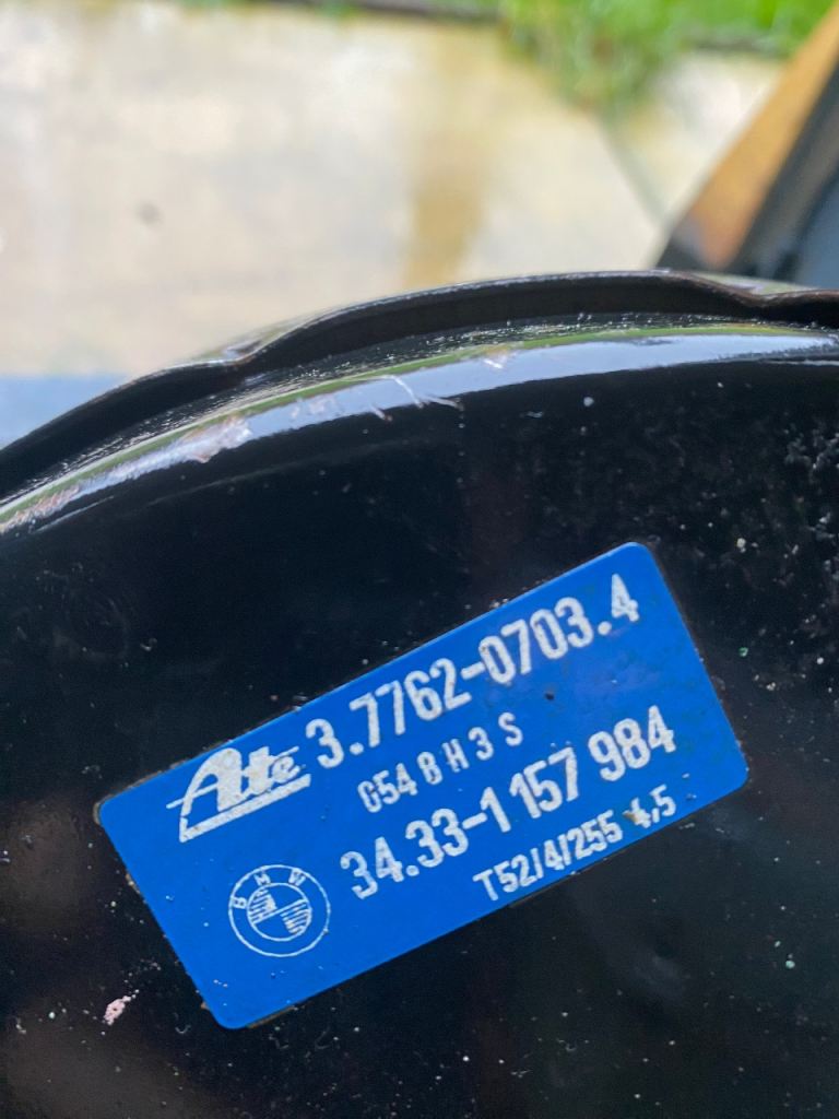 Bmw e30 brake booster 