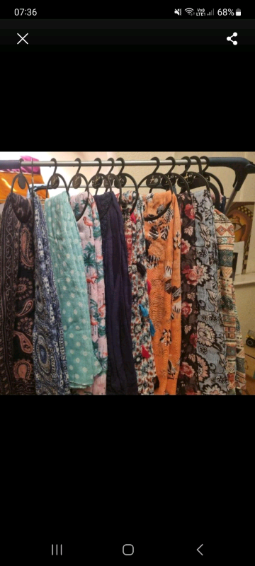8 Womans shawls/ scarves