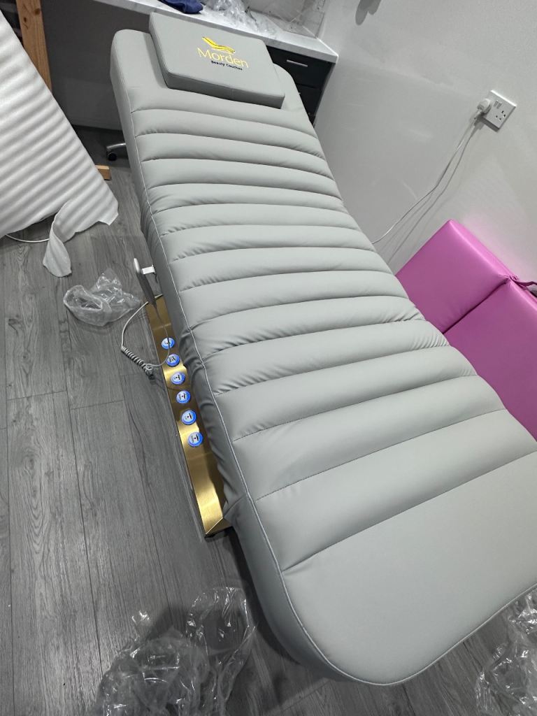 Morden Beauty Electric Massage Bed – New Condition, Grey & Gold