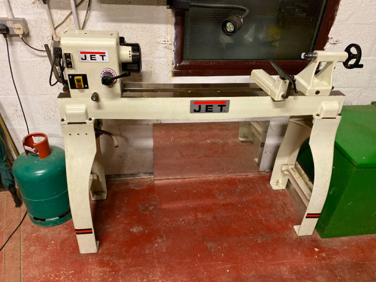 Jet 1442 Woodworking Lathe, West Aberdeenshire. Plus chucks & tools.  Blanks available.