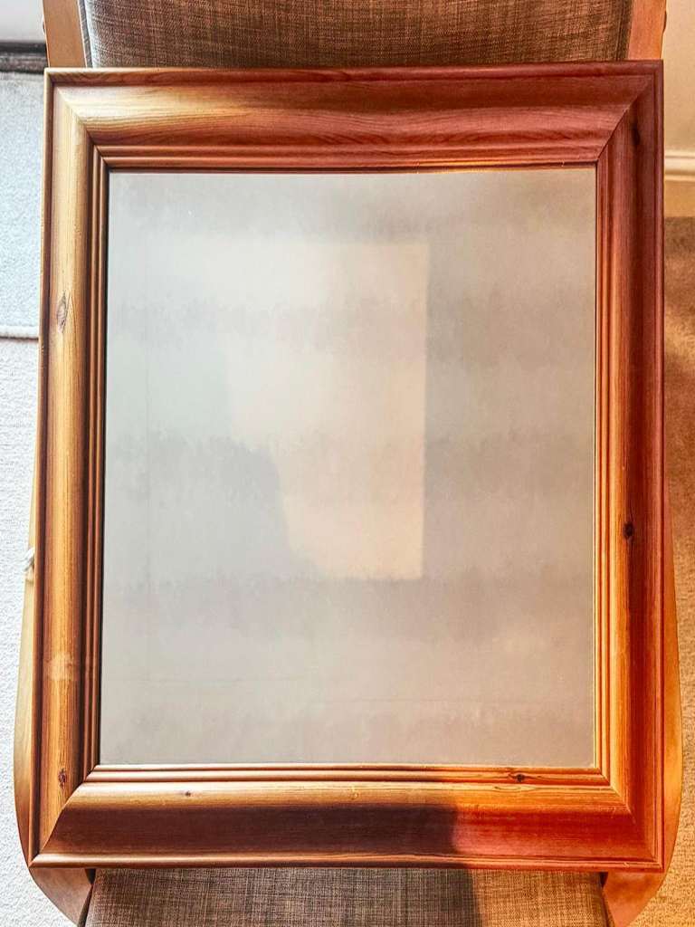 SOLID PINE RECTANGULAR MIRROR
