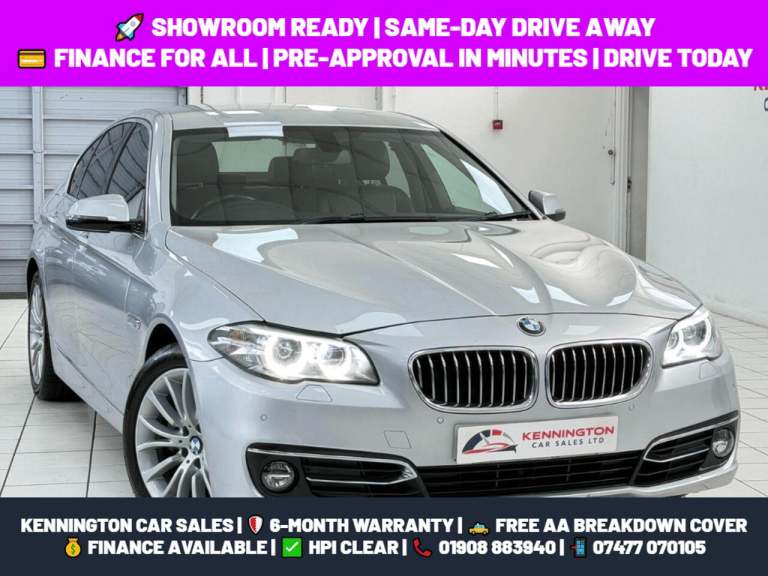 2014 BMW 5 Series 520d Luxury 4dr Step Auto SALOON DIESEL Automatic