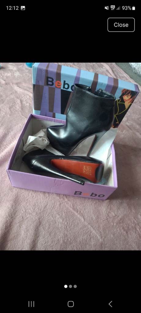 Stiletto heel shoe/boots