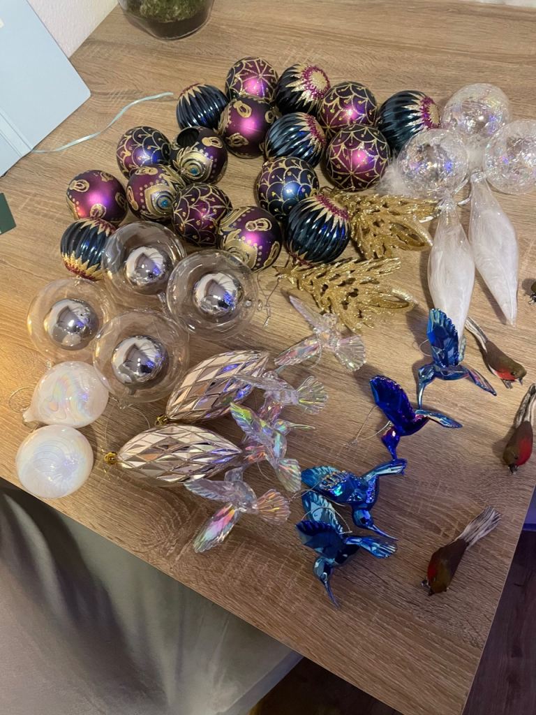 Christmas tree baubles tree ornaments tree decorations 