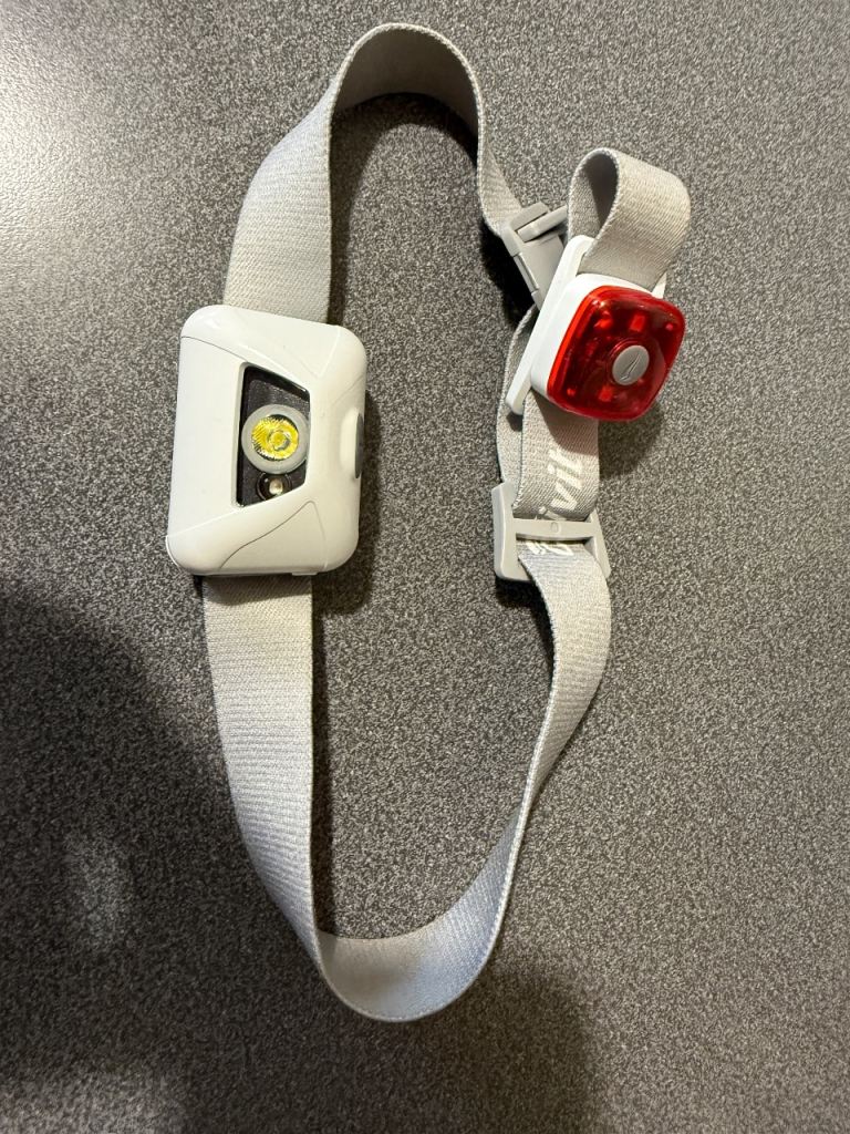 Crivit Head Torch LED – Unused, White with Red Light