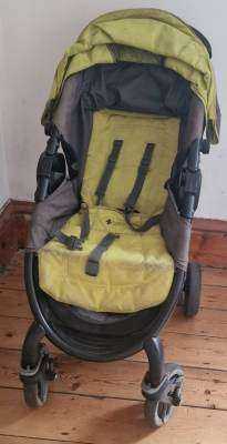 Used Baby Pushchair/Stroller – Green, Fair Condition - free to pick up