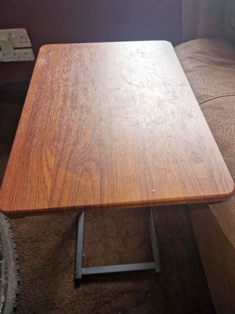 Folding Wooden Top Table – Good Condition