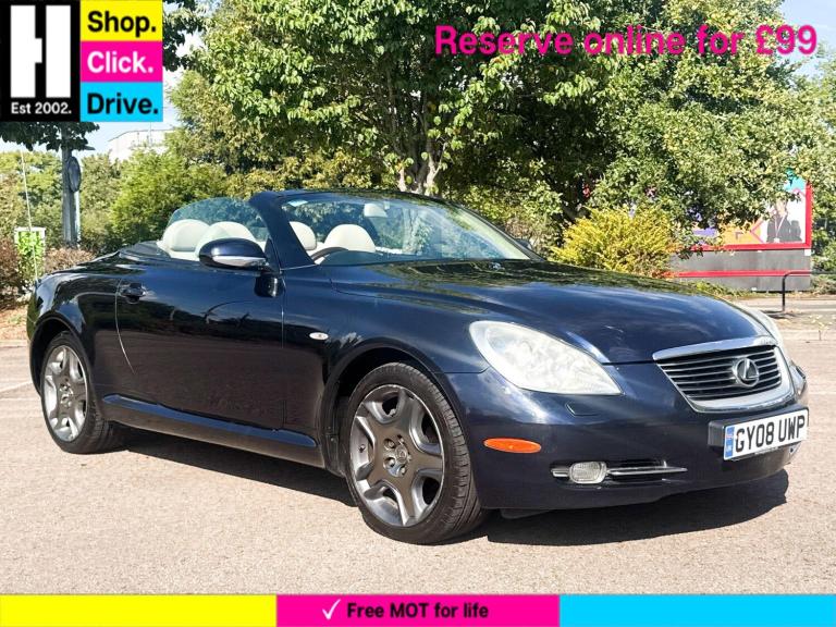 Lexus SC 4.3 430 Convertible 2dr Petrol Automatic (269 g/km, 282 bhp) Petrol Automatic