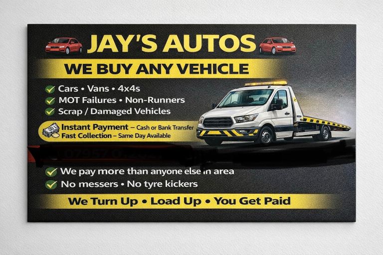 Sell your unwanted vehicle 