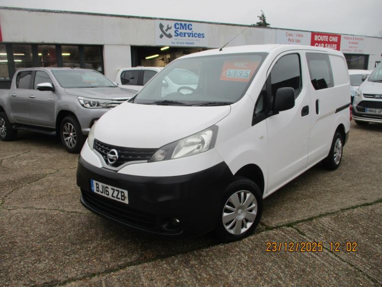 2016 Nissan NV200 1.5 dCi Acenta Van A/C Crew van CAR DERIVED VAN Diesel Manual