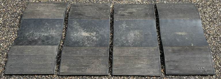 Set of JF Stanley & Co rubber Tireshoes to protect from flat spots