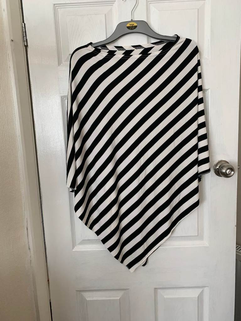 image for NEW LADIES COTTON JERSEY MULTI USE PONCHO,SIZE ONE