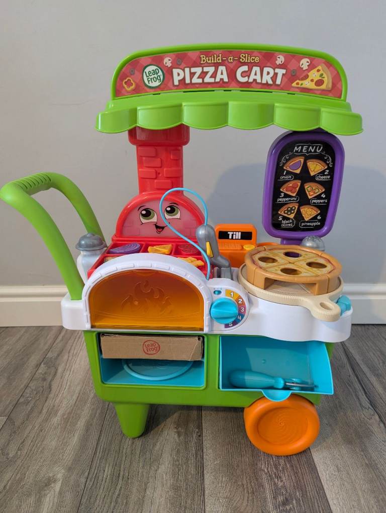 Leap frog pizza cart