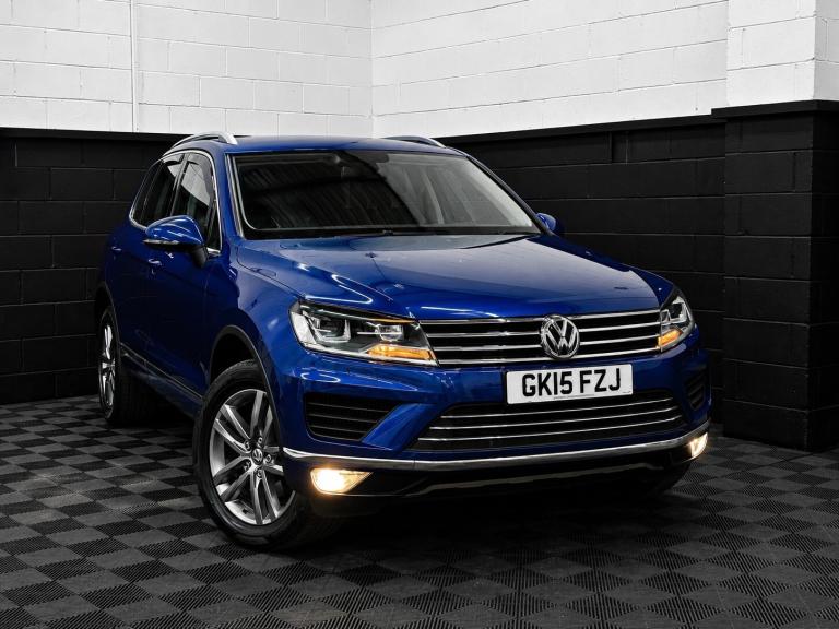 2015 15 VOLKSWAGEN TOUAREG SE 3.0 V6 TDI BLUEMOTION TECH 4WD AUTO EURO 6 BLUE