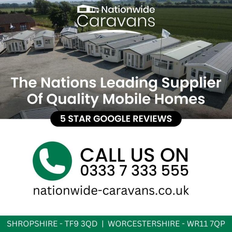 SUPERIOR DELUXE LODGE 40X14 • HIGH SPEC • 2 BED • OFF SITE • £63,000