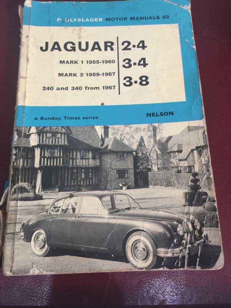 P Olyslager Motor Manual Jaguar 2.4 3.4 3.8 Book