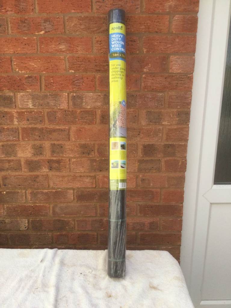 Apollo Heavy Duty Woven Weed Control Fabric 14m x 1m