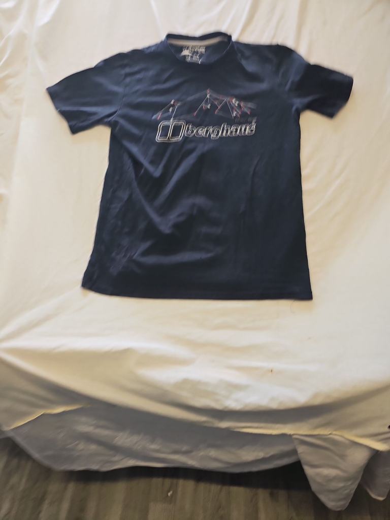 Berghaus Navy Blue Organic Cotton Graphic T-Shirt D498