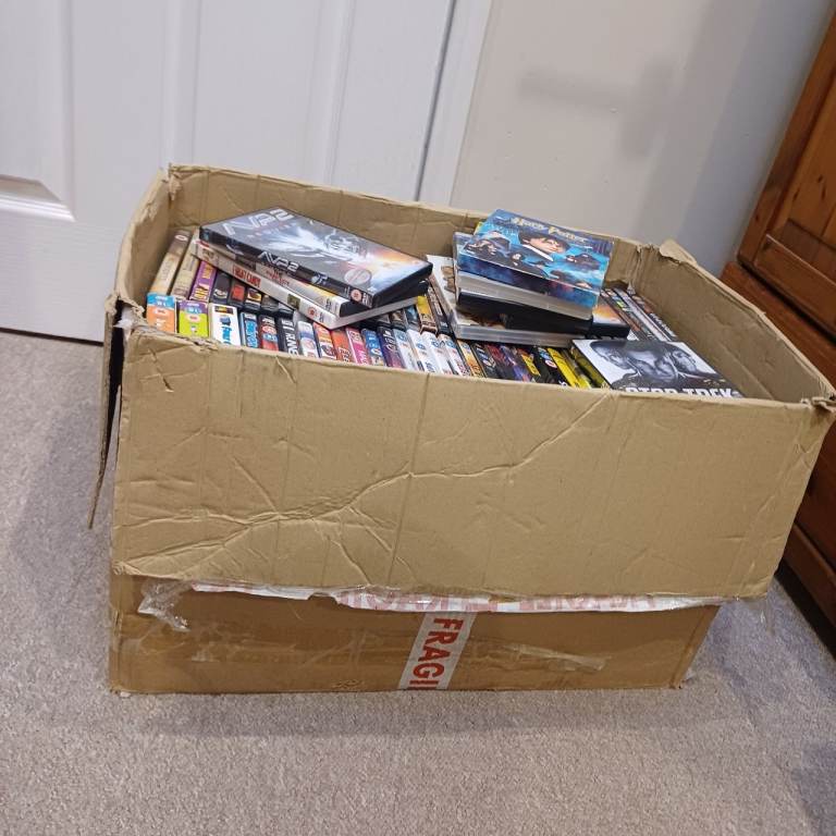 Box of dvds over 100
