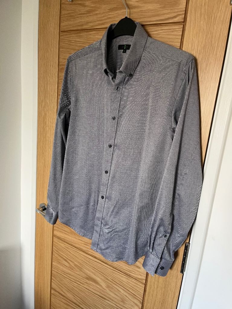 J by Jasper Conran Men's Formal Shirt M – Grey