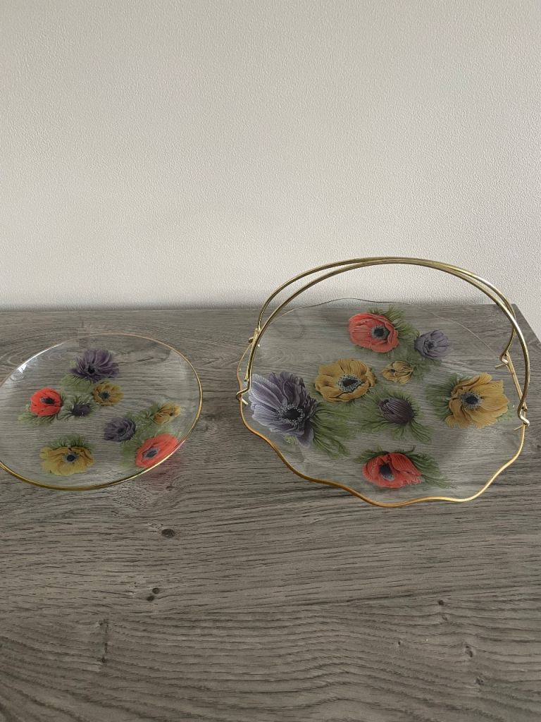Vintage Cake Stand and Plate