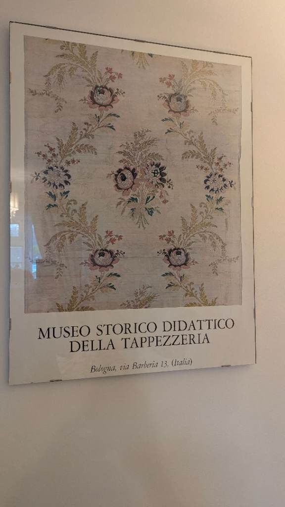 Vintage Italian Textile Museum Poster - Framed