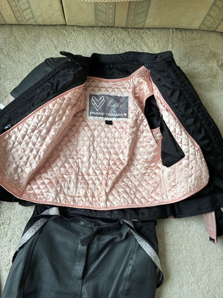 Frank Thomas Ladies Motorcycle Leathers Jacket & Trousers