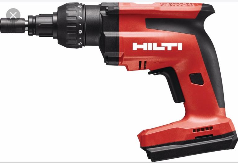 Hilti 22v Screw gun with charger in case also with 2 batteries.