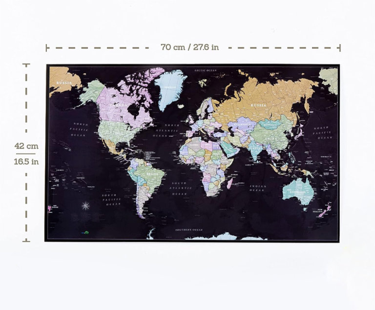 World Map in Tube. Brand NEW