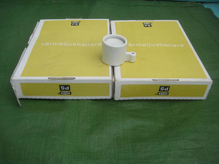 22 IKEA PS Varmeljushallare Ehlen Johansson Interlocking Ceramic T Light Candle Holders for £20.00